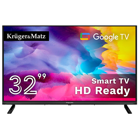 Google Smart Inch H265 Hevc & Kruger TV 32 cu Internet WiFi, USB, Telecomanda si Sunet Stereo