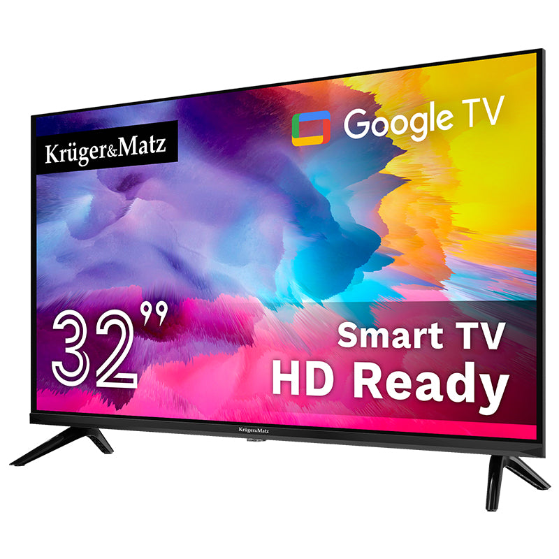 Google Smart Inch H265 Hevc & Kruger TV 32 cu Internet WiFi, USB, Telecomanda si Sunet Stereo