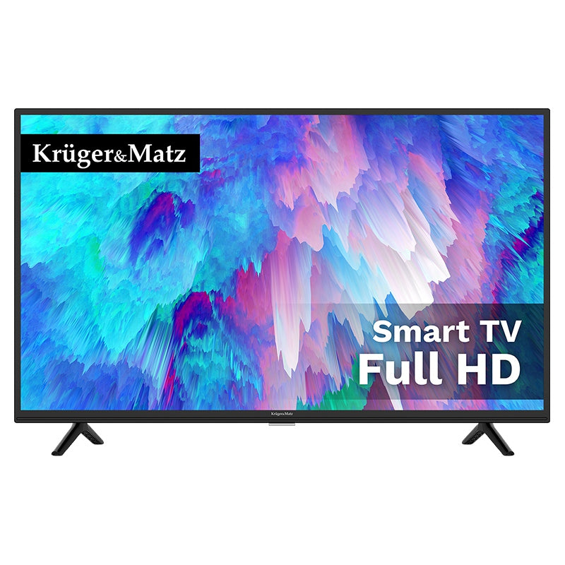 TV Full HD Smart 40 & Kruger Inch 102CM cu Internet WiFi, USB, Telecomanda si Sunet Stereo