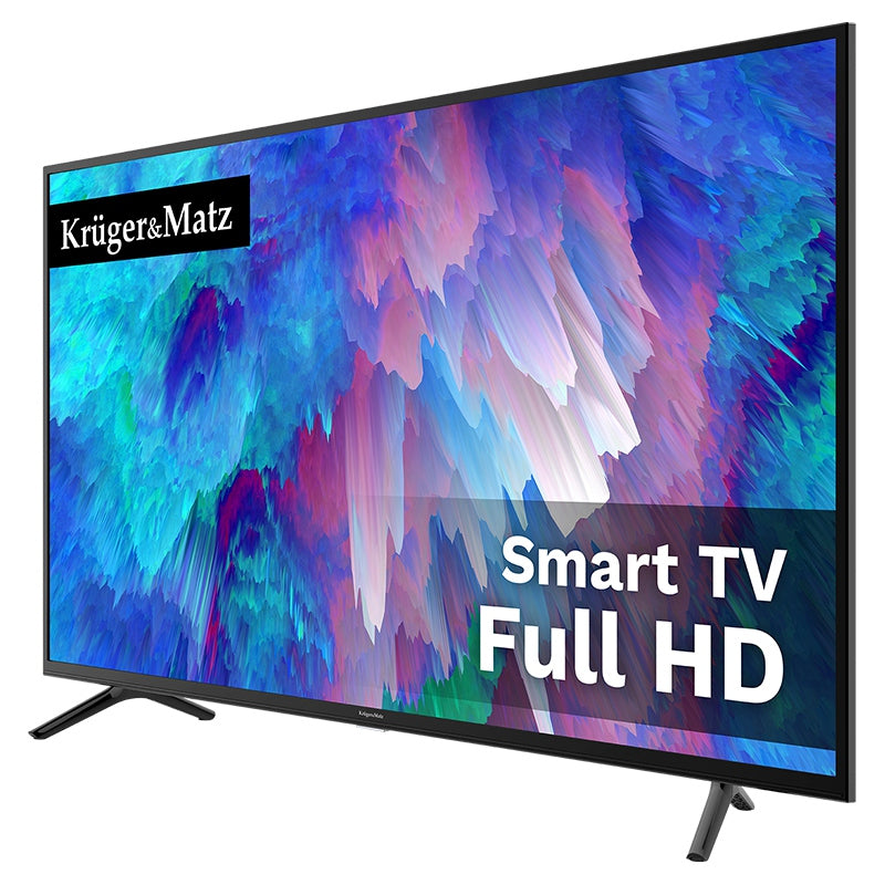 TV Full HD Smart 40 & Kruger Inch 102CM cu Internet WiFi, USB, Telecomanda si Sunet Stereo