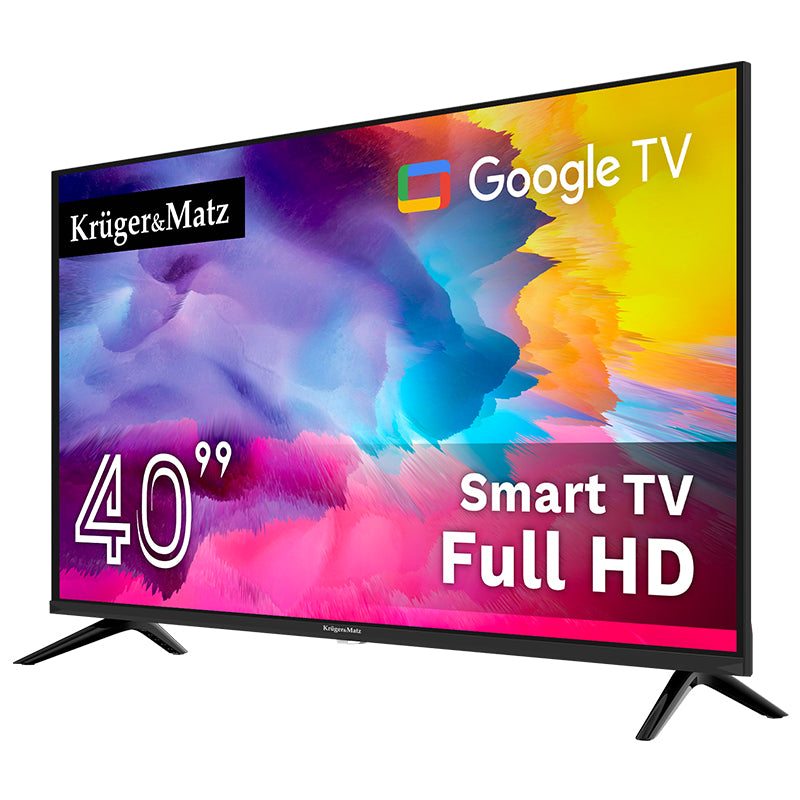 Google Smart Inch H265 Hevc & Kruger TV 40 cu Internet WiFi, USB, Telecomanda si Sunet Stereo