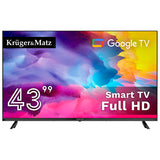 Google Smart TV 5.0 43 H265 Kruger Inch 108CM cu Internet WiFi, USB, Telecomanda si Sunet Stereo