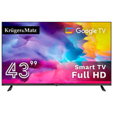 Google Smart Inch H265 Hevc & Kruger TV 43 cu Internet WiFi, USB, Telecomanda si Sunet Stereo