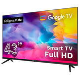 Google Smart Inch H265 Hevc & Kruger TV 43 cu Internet WiFi, USB, Telecomanda si Sunet Stereo