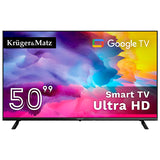 Google Smart Inch Ultrahd 4K & Kruger TV 50 cu Internet WiFi, USB, Telecomanda si Sunet Stereo