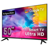 Google Smart Inch Ultrahd 4K & Kruger TV 50 cu Internet WiFi, USB, Telecomanda si Sunet Stereo