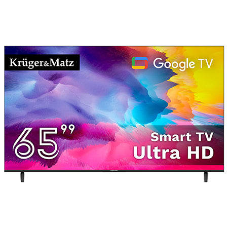 Google Smart TV 5.0 65 Ultrahd 4K Kruger Inch 163CM cu Internet WiFi, USB, Telecomanda si Sunet Stereo