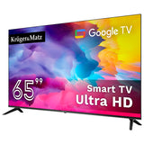 Google Smart Inch Ultrahd 4K & Kruger TV 65 cu Internet WiFi, USB, Telecomanda si Sunet Stereo
