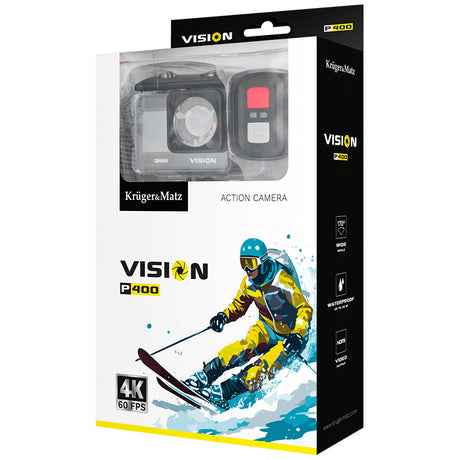 Camera Video Sport Vision & Kruger P 400 cu Internet WiFi, baterie 900 mAh, USB si Telecomanda