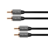 Cablu 2RCA-2RCA 0.5M Kruger&Matz