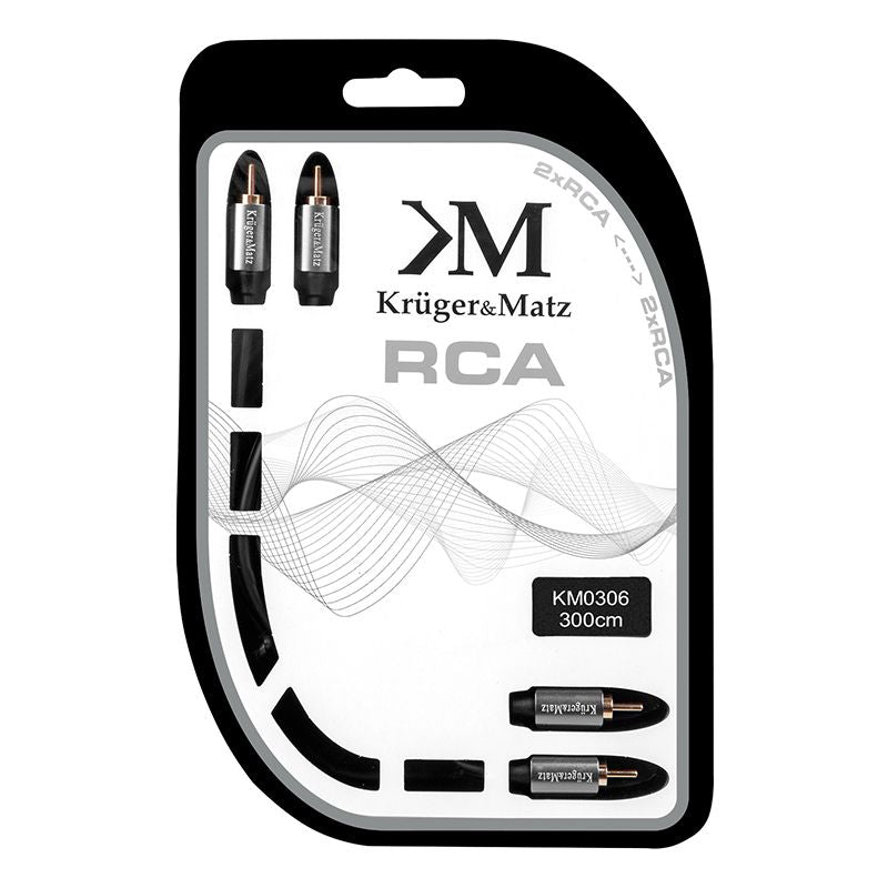 Cablu 2RCA-2RCA 3.0M Kruger&Matz