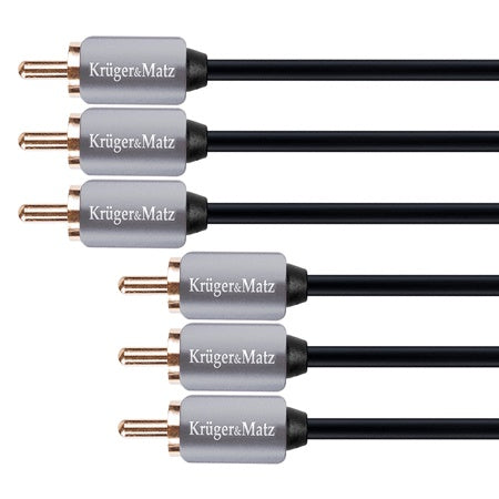 Cablu 3RCA-3RCA 1.8M Kruger&Matz