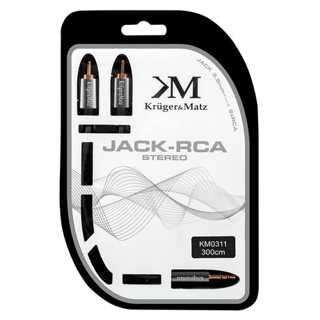 Cablu 3.5-2RCA 3.0M Kruger&Matz