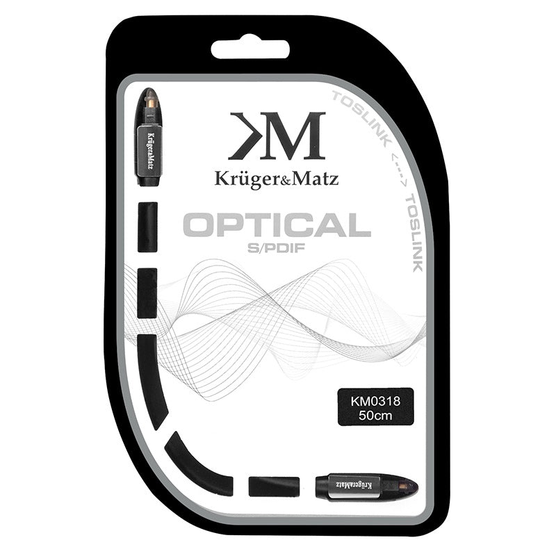 Cablu Optic TOSLINK-TOSLINK 0.5M Kruger&Matz