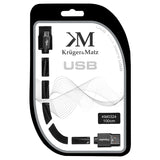 Cablu Tata-micro Tata 1.0m & Kruger Km 0324 cu USB
