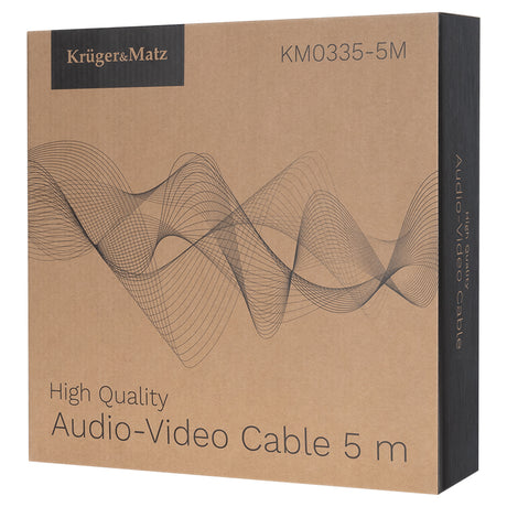 Set Cablu Difuzor Mufe Banana X2 Cupru 15AWG 5M K&M