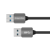 Cablu 3.0 Tata - Tata 1m Blister Kruger Km 0337 cu USB