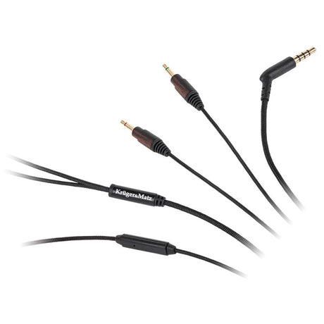Cablu Casti Audio cu Microfon Jack - 2X Jack 1M K&M