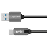 Cablu 3.0 Tata - Tata Tip C Kruger Km 0347 cu USB