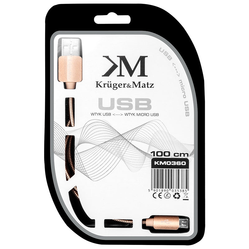 Cablu USB - Micro USB 1M Kruger&Matz