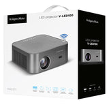 Videoproiector LED Fullhd V- & Kruger LED 100 cu Bluetooth, Internet WiFi, USB si Telecomanda
