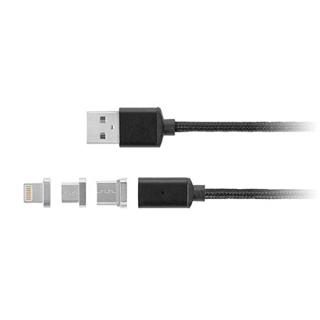 Cablu USB Magnetic Micro USB/Lightning 1M