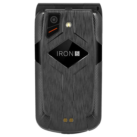 Telefon Rugged Iron 5 Flip & Kruger Km 0466 cu Bluetooth, radio FM, baterie 1200 mAh si USB