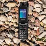 Telefon Rugged Iron 5 Flip & Kruger Km 0466 cu Bluetooth, radio FM, baterie 1200 mAh si USB