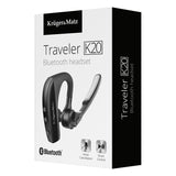 Headset Traveler & Kruger K 20 cu Bluetooth, baterie reincarcabila si USB