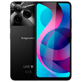Smartphone Negru & Kruger Live 12 cu Bluetooth, radio FM, Internet WiFi si baterie 5000 mAh