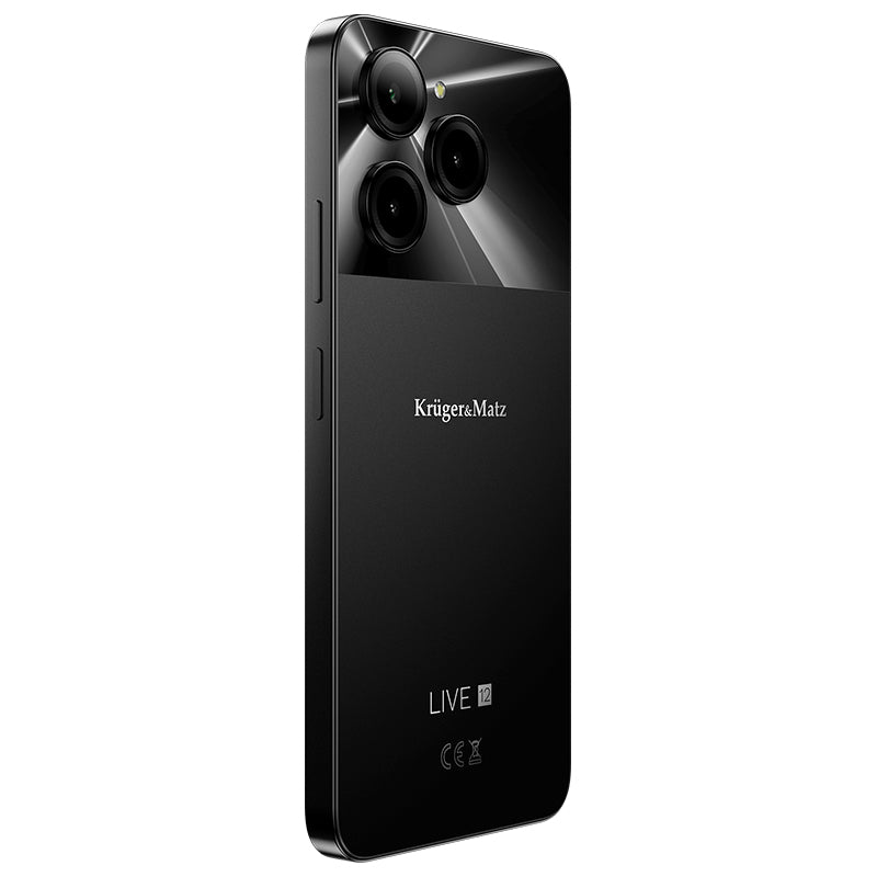 Smartphone Negru & Kruger Live 12 cu Bluetooth, radio FM, Internet WiFi si baterie 5000 mAh