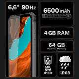 Smartphone Drive 11 Android 16 & Kruger Km 05006 cu Bluetooth, radio FM, Internet WiFi si baterie 6500 mAh