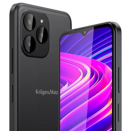 Smartphone Negru & Kruger Flow 10 cu Bluetooth, radio FM, Internet WiFi si baterie 4080 mAh
