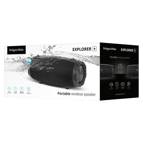 Boxa Portabila Explorer+ &mat Kruger Km 0553 cu Bluetooth, baterie 6000 mAh, AUX si USB