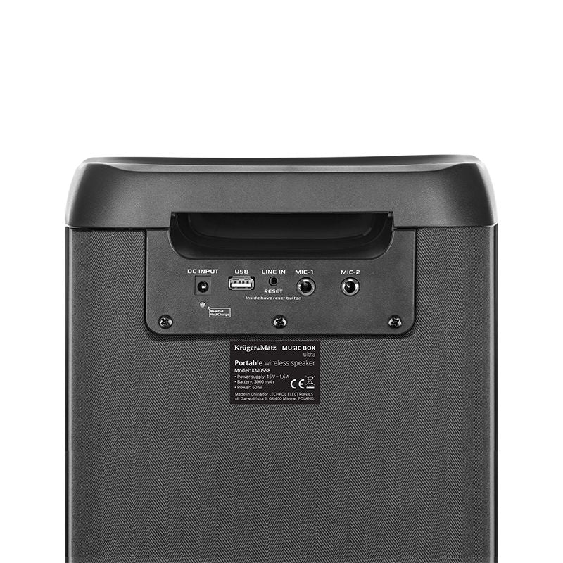 Boxa Portabila Music Box Ultra & Kruger Km 0558 cu Bluetooth, radio FM, baterie 3000 mAh si AUX