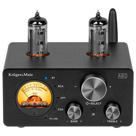 Amplificator Stereo Lampi 6k4 2x100w & Kruger a 60 cu Bluetooth, AUX, USB si Telecomanda