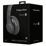 Casti Audio Street 3 Negre & Kruger Km 0651 cu Bluetooth, baterie 400 mAh, AUX si USB