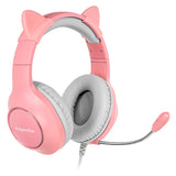 Casti Gamer Kids & Roz Kruger Km 0658 cu USB