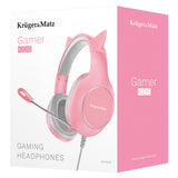 Casti Gamer Kids & Roz Kruger Km 0658 cu USB