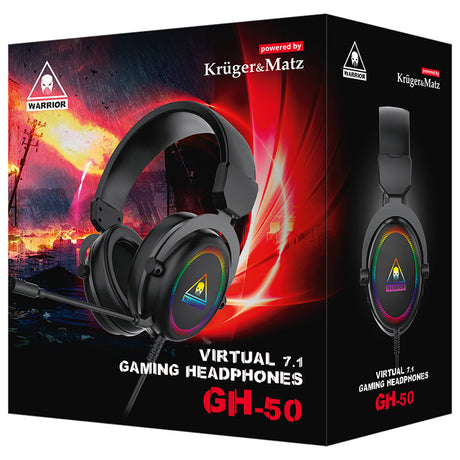 Casti Gaming Warrior Gh-50 & Kruger Km 0675 cu USB