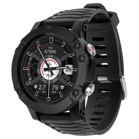 Smartwatch Activity Black GPS & Kruger Km 0720 cu Bluetooth, alarma si baterie 580 mAh