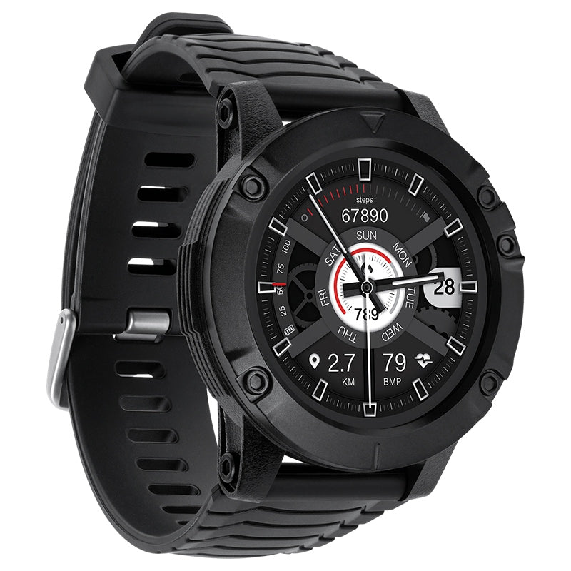 Smartwatch Activity Black GPS & Kruger Km 0720 cu Bluetooth, alarma si baterie 580 mAh