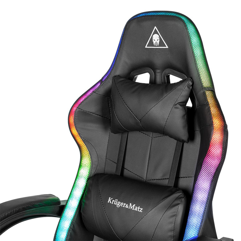 Scaun Gaming Gx-150 Negru LED & Kruger Km 0790-bled