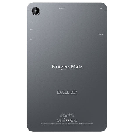Tableta 8 Inch & Kruger Edge 807 cu Bluetooth, radio FM, Internet WiFi si baterie 4000 mAh