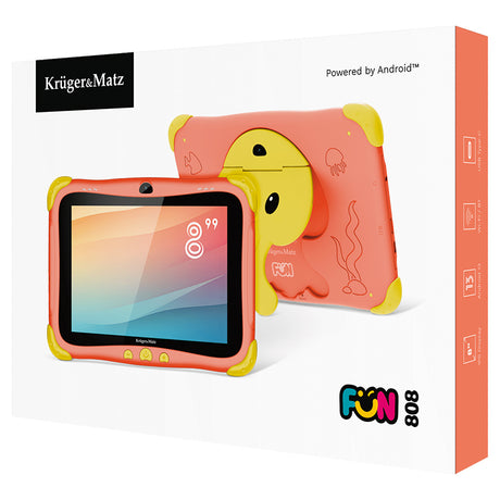 Tableta Copii Android 8 Inch & Kruger Fun 808 cu Bluetooth, Internet WiFi, baterie 4000 mAh si USB