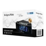 Radio cu ceas Dual Alarm & Kruger Km 0813 cu radio FM, alarma, afisaj LCD si baterie reincarcabila