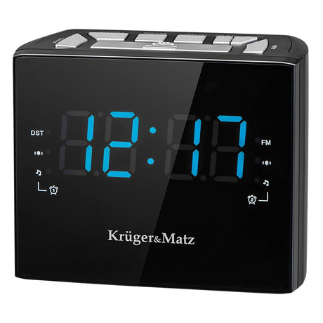 Radio cu ceas Desteptator & Kruger Km 0821 cu radio FM, alarma si baterie reincarcabila