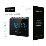 Radio cu ceas Desteptator & Kruger Km 0821 cu radio FM, alarma si baterie reincarcabila