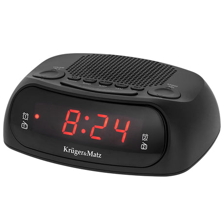 Radio cu ceas Desteptator & Kruger Km 0824 cu radio FM, alarma si baterie reincarcabila