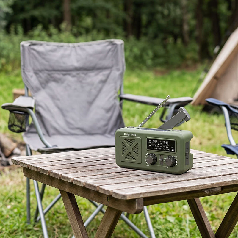 Radio Multifunctional Solar cu Lanterna, Powerbank si SOS, 2000 mAh, AM/FM/WB, Incarcare USB-C